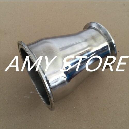 102MM to 76MM 4" to 3" Sanitary Ferrule Reducer Fitting SS304 to Tri Clamp NEW