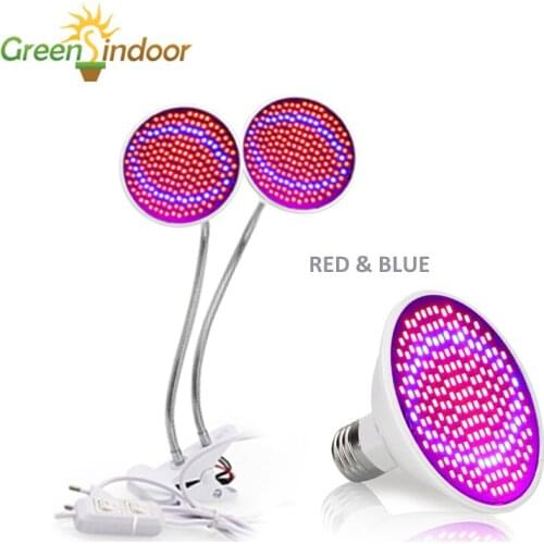 Grow Light Of E27 Phytolamp For Plants Full Spectrum Led Lamp Indoor Lighting Tent LED Grow Lights 180 Degree Turn Adjusting PVC