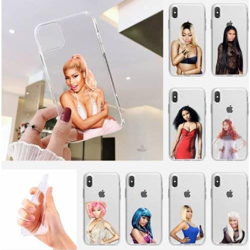 Rapper Nicki Minaj Phone Transparent clear case for iphone 11 12 pro 5s 6 6s 7 8 Plus X Xs Xs Max XR SE 2020 Accessories