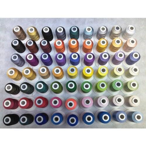Lace-making thread stand embroidery thread with 63 assorted Brother colors embroidery machine thread for any embroidery machine