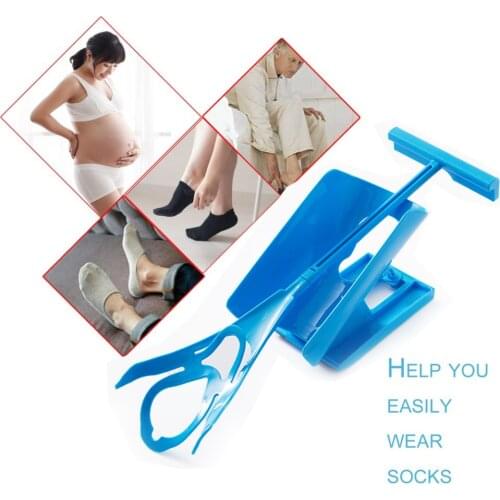New Sock Slider Aid Kit Sock Helper No Bending Pregnancy and Injuries Living Tool Shoe Horn Suitable Easy Way To Put On Socks