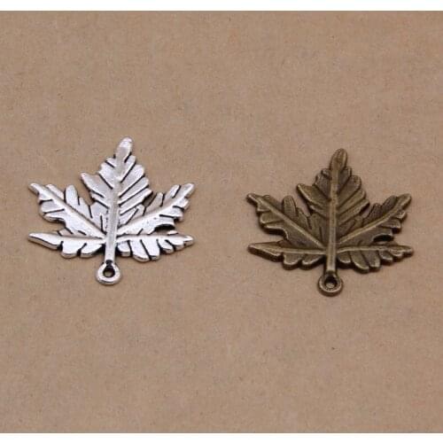 100pcs Vintage Maple Leaf Charms For Making Necklace/Bracelet/Earrings/apparel Fashion DIY Jewelry Accessories