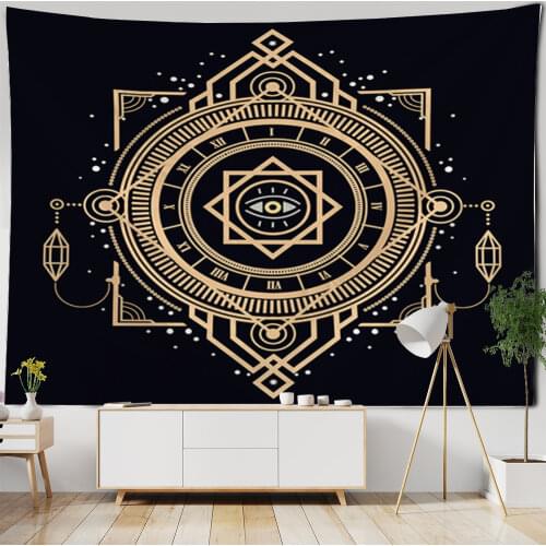 Royal Blue/Mint Green Mandala Tapestry Psychedelic Wall Hanging Bohemian Tapisserie Murale Indian Floral Wall Carpet Beach Towel