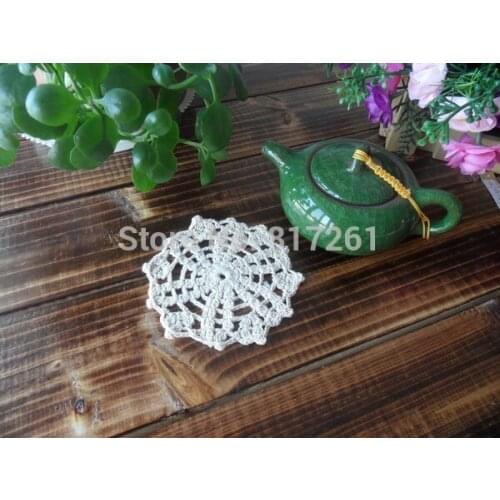 ZAKKA fashion 30 pics/lot Beige 12cm Round tablemat for tea table decoration coaster felt placemat table pads pot holder napkin