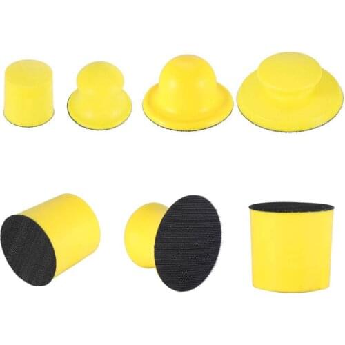 1Pcs Sanding Disc Holder Sand paper Backing Polishing Pad Hand Grinding Block PU Foam Sanding Disc