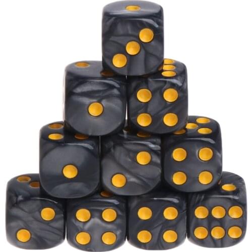 10pcs/Set Acrylic Polyhedral Dice For TRPG Board Game H4GF