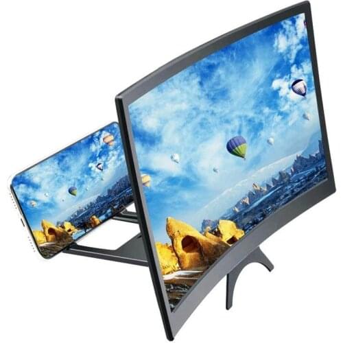 12/14inch HD Phone Screen Magnifier Curved Screen Magnifier Video Magnification Mobile Screen Amplifier увеличитель для телефон