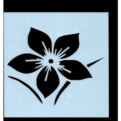 13*13 Flower Layering Painting template Stencils graffiti hand board hollowed out photo album graphic spray painting tool