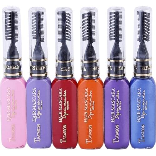 13 Colors One-time Hair Temporary Color Hair Dye Non-toxic Diy Hair Color Mascara Dye Cream Hair Wax Blue Grey Purple