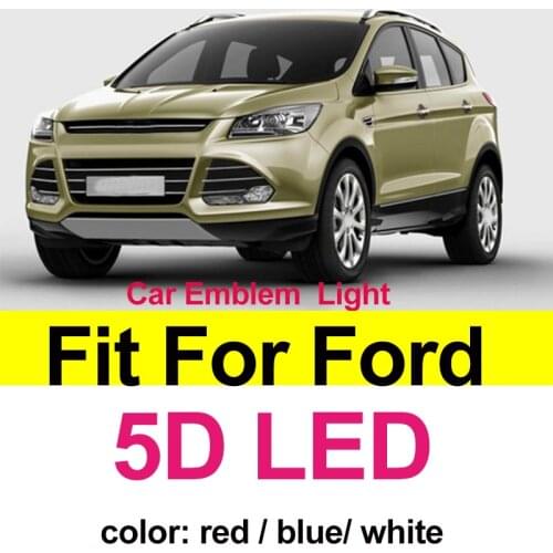 14.5cm*5.6cm Trunk Boot Emblem 5D LED Light Car Decoration Lamp Auto Badge for FOCUS, MONDEO, Kuga Car Accessories