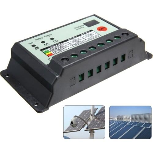 20A 12V/24V Batteries Dual Battery Solar Charge Controller Regulator Solar Power Controllers For Electrical Equipment & Supplies