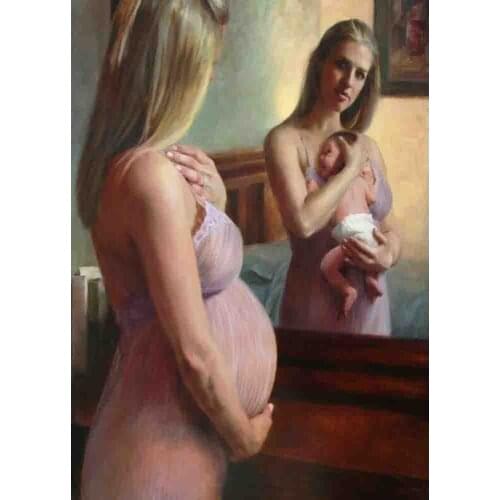 5D DIY Diamond Painting Pregnant baby Full Square/Round Mosaic Rhinestone Diamond Embroidery Sale picture home decoration FG1652