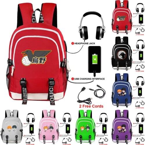 Anime Haikyuu Mochila Mujer Backpack Bag School Bags For Teenage Girls Laptop Backpack