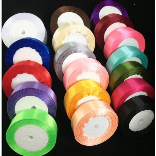 6mm 10mm 15mm 20mm 25mm 40mm 50mm Satin Ribbons Christmas Halloween Birthday Party Wedding Decoration Gift Wrapping Ribbons