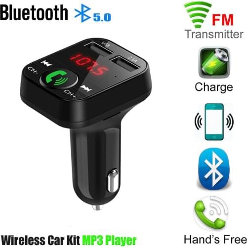 Baseus FM Transmitter Modulator Bluetooth 5.0 Handsfree Car Kit Audio MP3 Player With PPS QC3.0 QC4.0 5A Fast Car Auto Charger