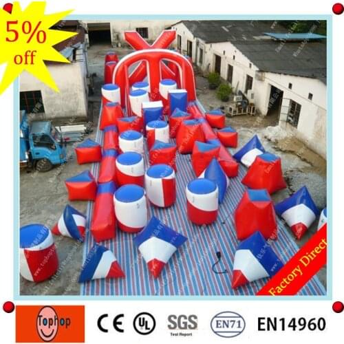 Free shipping! pvc vinyl inflatable paintball bunkers inflatable paintball arena,millennium field paintball bunker for sale
