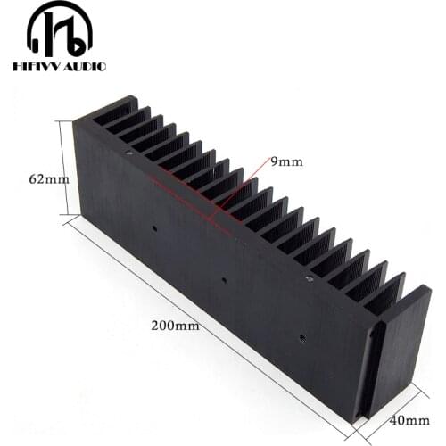 Hifivv audio DIY Cooler Aluminum Heatsink Grille Shape Radiator Heat Sink Chip 200*62*40mm IC Power Transistor
