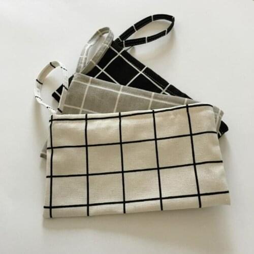 Travel Cotton Linen Canvas Bag Reusable Cloth makeup Bags Handbag For Women 11*20cm F20173930