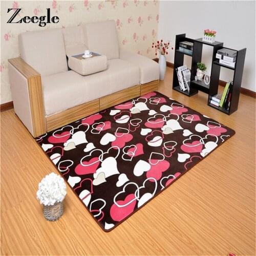 Hot Anti-skid thickening Coral Fleece Carpet for Living Dining Bedroom home decor floor carpet size 40*60 50*80 60*90 80*120cm