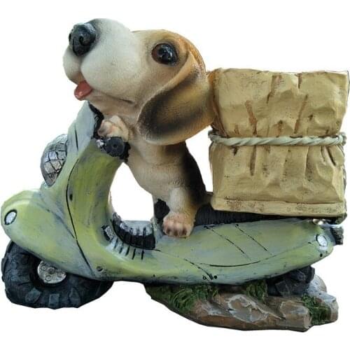 Motorcycle Zodiac Dog Flower Garden Ornament Pot Plants Pots for Plants Planters Resin Flower Pot Plant Pot Decoration