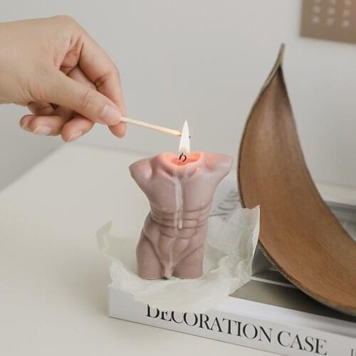 Male Body Art Aromatherapy Candles Scented Wedding Candles Party Home Decoration Creative Fragrance Candle Desktop Ornaments