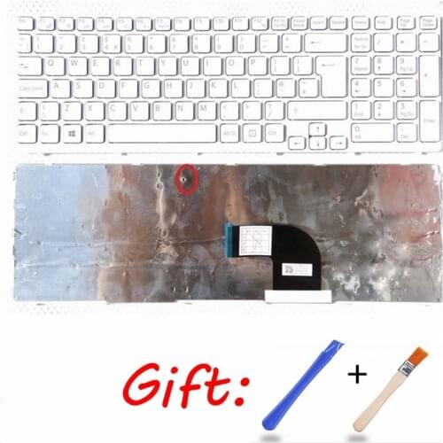New for Sony Vaio SVE151 SVE151J13M SVE1513M1EW SVE15 SVE151 SVE17 SVE151C11M SVE151E11T UK Keyboard white