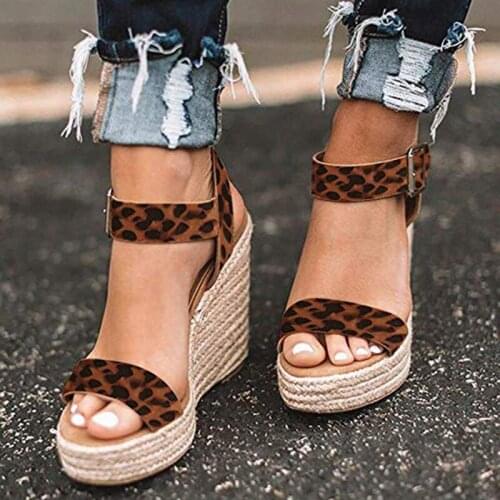 Summer Ultra High Wedges Heel Sandals Fashion Open Toe Platform Elevator Women Sandals Shoes Plus Size Pumps 2021 New