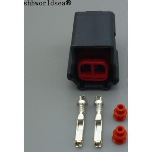 Shhworldsea 2 pin 1.5mm 3U2Z-14S411-EKB car Waterproof Auto for DODGE Air temp sensors connector EPC E-4995 for Ford