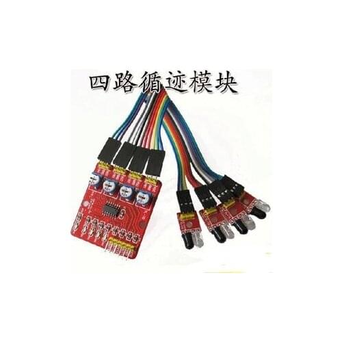 Official smarian XD-201 red plate 4-way infrared tracing / tracking module / transmission line module / avoidance / car / robo