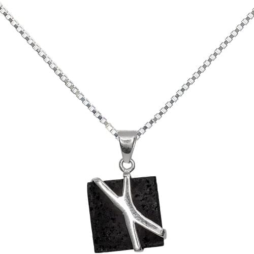 DARK DIAMOND®-Pendants given of authentic volcanic Lava and 925 sterling silver. Handmade in Spain