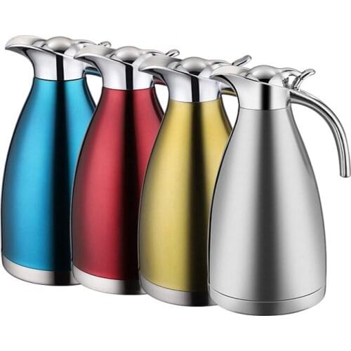 Large capacity vacuum flask Stainless Steel Double Walled Vacuum Thermos Thermal Coffee Pot Tea Pot Hot Water Bottle