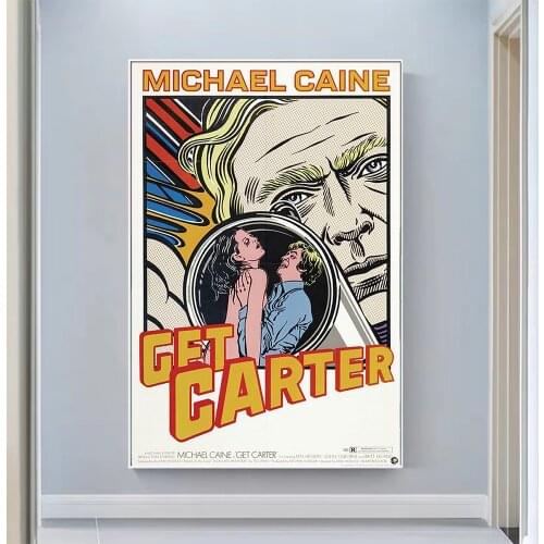 V0843 Get Carter Vintage Classic Movie Wall Silk Cloth HD Poster Art Home Decoration Gift