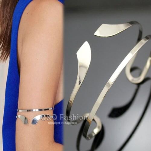 Jewelry Pulseiras Bileklik Bohemian Heart bracelet Egypt Bar Curve Geo Open Upper Arm Cuff Armlet Armband Wedding Viking Gift