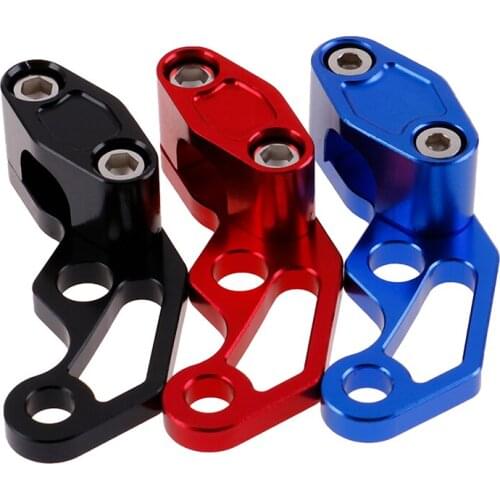 Hot sale 1pc CNC Aluminum Black/Red/Blue Motorcycle Brake Line Clamps