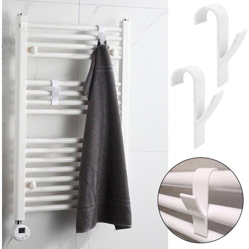 Scarf Hanger 10PCS Bath Hook Holder White for Radiator Rail Radiator Bracket Heated Towel Rack