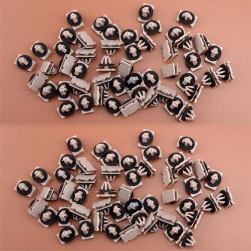 100Pcs Rocker Panel Moulding Clip Exterior Trim Fastener 68172491AA Fit for Chevrolet Traverse Dorman Jeep Grand Cherokee WK2