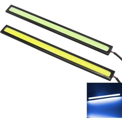 2Pcs Car Headlight LED 28 Lights Ultra-thin Waterproof COB Daytime Running Light for Universal Auto Modification Signal Lamp