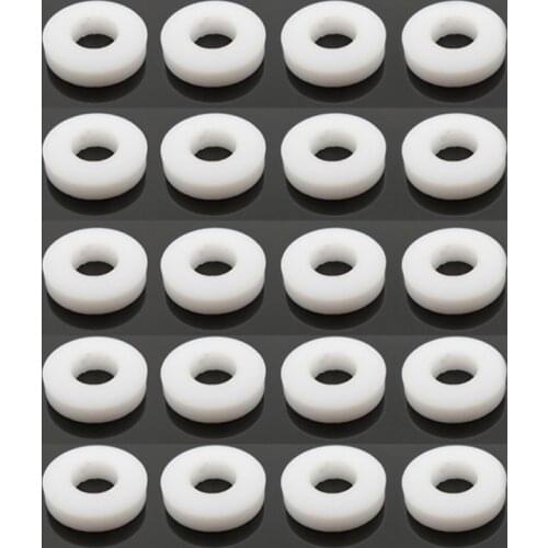 20pcs Soft Hard Shaft Washer PTFE Gasket Inner Dia 3/3.18/4/4.76/5/6.35mm Sealing Sleeve Waterproof Seal Ring for Electric Boats