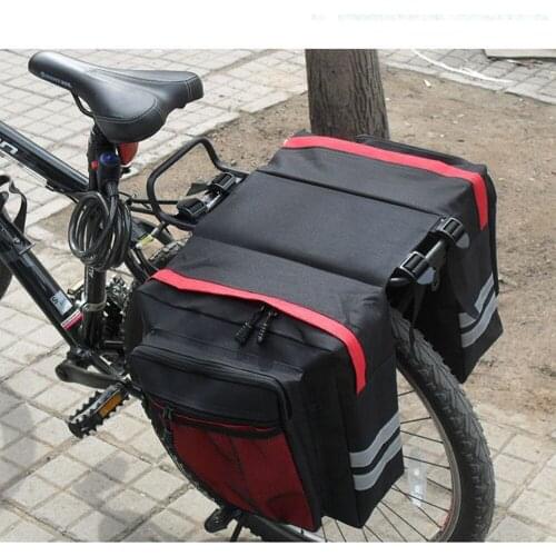 30L Mountain Bicycle Carrier Bag Rear Tail Seat Storage Mountain Bike Pouch Waterproof Bicycle Bag Saddle Durable Travel X188D