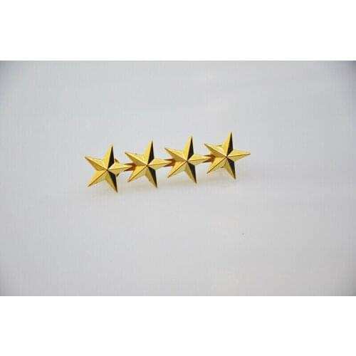 US ARMY OFFICER 4 STAR GENERAL RANK BADGE Golden PIN LARGE