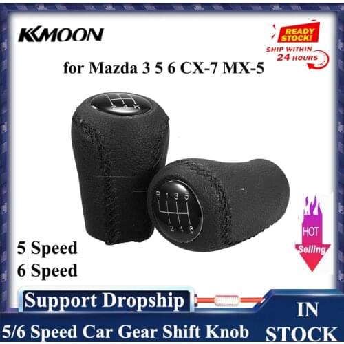 Car Styling Gear Shift Knob Adapter Gear Shifter Stick Hnadle for Mazda 3 5 6 CX-7 MX-5 Manual 5-Speed / 6-Speed Transmission