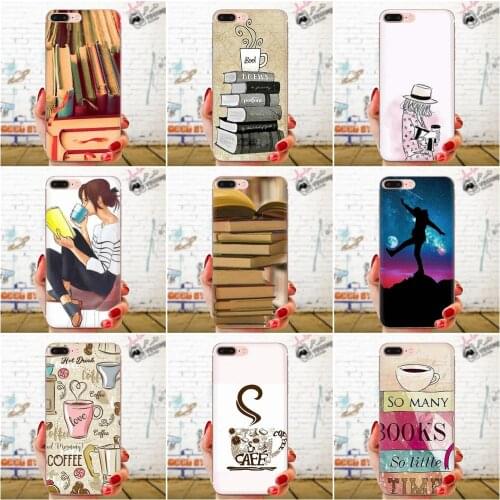 TPU Covers Books And Coffee For Samsung Galaxy S20 S10 S9 S8 Plus A50 A70 A40 A30 A20 A10 A50S A70S A10S