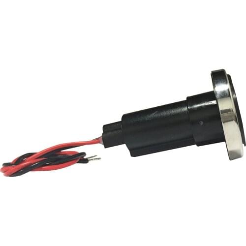 Black Round Boat Nylon Cap 2-Prong Stern Light Base Waterproof Plug-in Type Marine Light Base