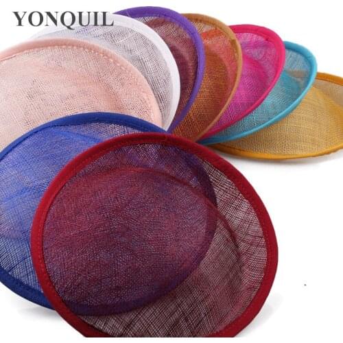17 Colors Derby Wedding 20 CM SINAMAY Fascinators Base Party Hats Fascinators DIY Hair Accessories Cocktail Headpieces 5PCS/Lot