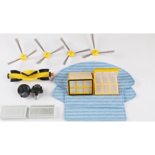 For B6009)Spare part for Robot Vacuum Cleaner ,Rubber Brush,Side Brush,HEPA ,Primary filter,Front wheel