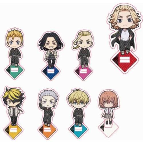 Anime Tokyo Revengers Figure Cosplay Acrylic Stands Manjiro Ken Takemichi Hinata Atsushi Model Plate Fans Gift Collection Props