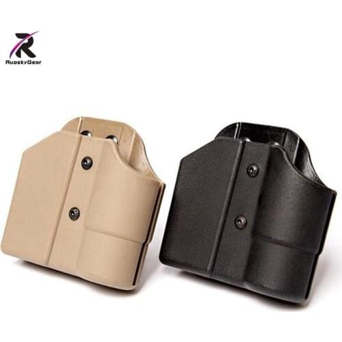FMA Belt Jacket Single Magazine and Flashlight Pouch For Airsoft Tactical Hunting In a G17 Cartridge a 1.5 Inch / 1 inch Torch