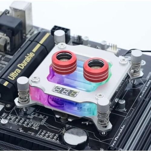 FREEZEMOD Computer PC Cooler Block Platform Temperature Sense Motherboard Heatsink AURA For Intel LGA 1151 115X 2011. UPR-2018
