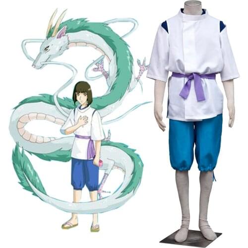 Spirited Away Sen to Chihiro no Kamikakushi Spirit of the Kohaku River Cosplay Costume