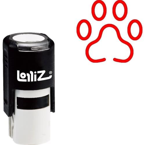 LolliZ Footprint Self-Inking Rubber Stamp - Modern Symbol Series